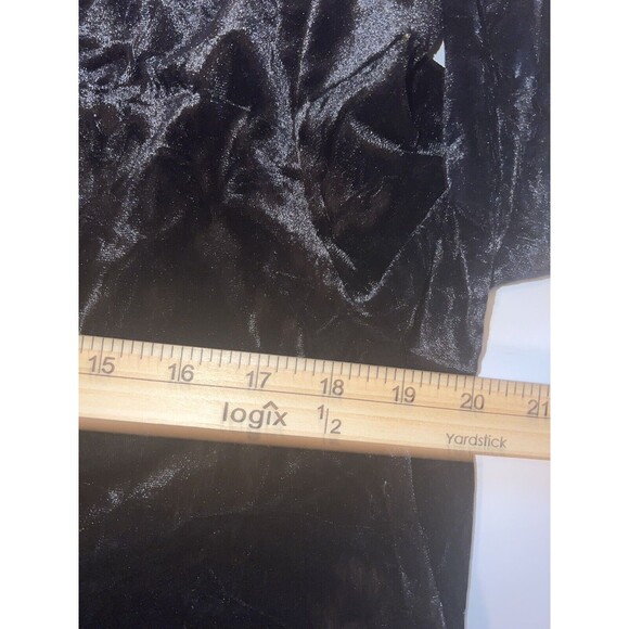 Simply Vera Black Velvet/Suede Dress Size L - Picture 5 of 10